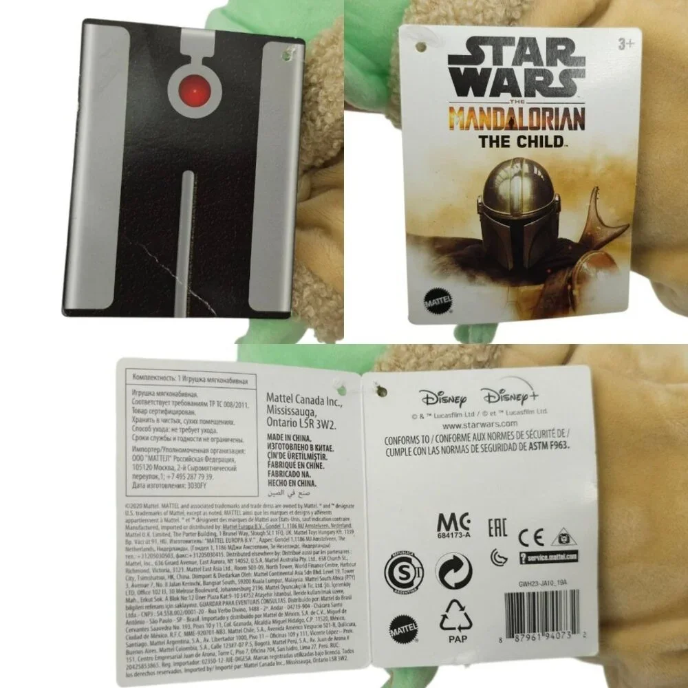 Star Wars Mandalorian The Child Plush 8 Inch Grogu Stuffed Toy Disney Mattel NEW - Picture 11 of 13